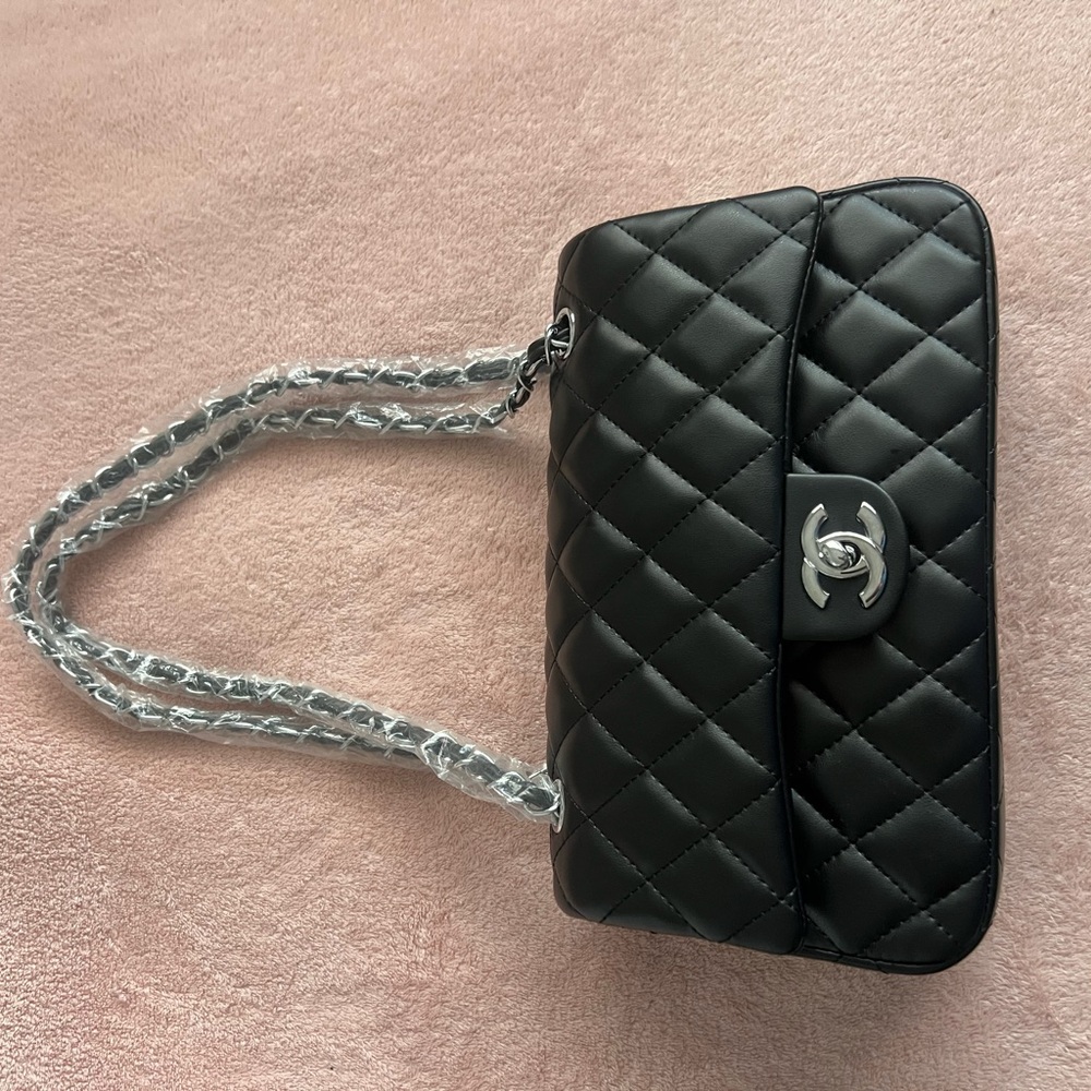 Black Quilted Shoulder Bag